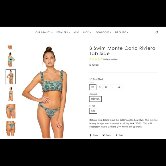 BRAND NEW B. SWIM BIKINI BOTTOMS - Picture 6 of 7